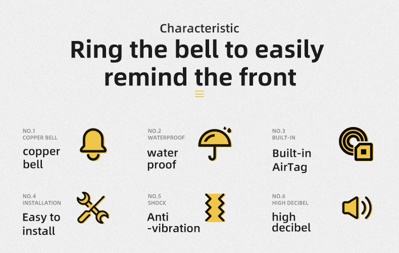 ROCKBROS Bike Bell Ring Horn Classic Bicycle Bell Anti-Theft for Adults Suitable for 0.87‘’/22.2mm Diameter Handlebar - Image 13