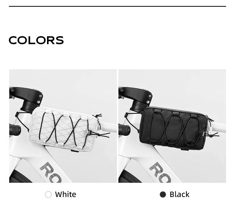 ROCKBROS Bike Bicycle Cycling Frame Bag 1L Adjustable Narrow Side Drawstring - Image 10