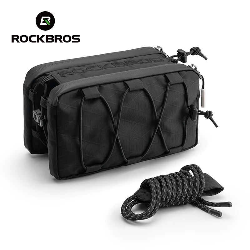 ROCKBROS Bike Bicycle Cycling Frame Bag 1L Adjustable Narrow Side Drawstring - Image 13