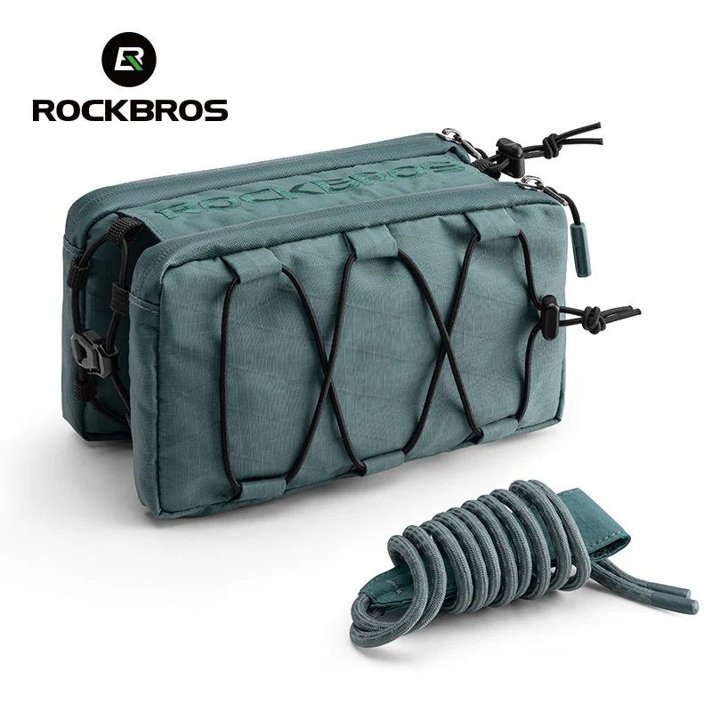 ROCKBROS Bike Bicycle Cycling Frame Bag 1L Adjustable Narrow Side Drawstring - Image 14