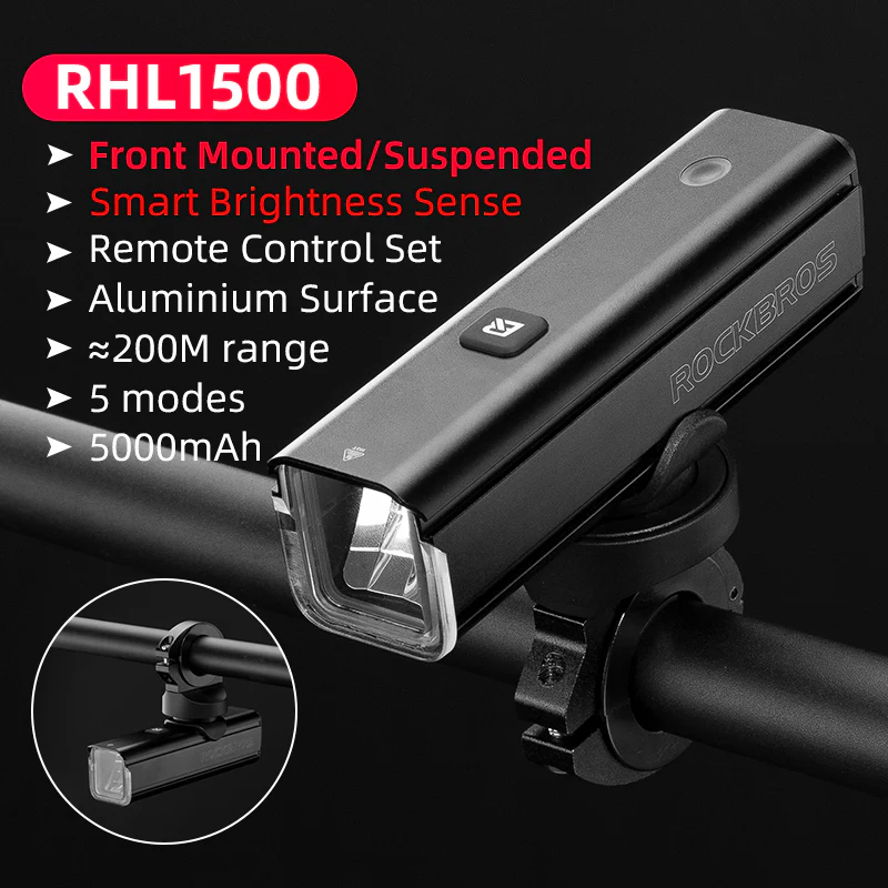 ROCKBROS Smart Sensor Bike Headlight RHL1500 - Image 3