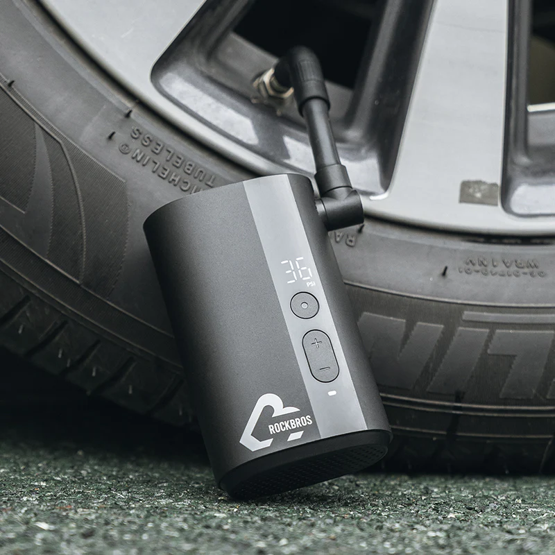 ROCKBROS Electric Bike Tire Pump Portable Motorcycle Bicycle Tyre Air Inflator 150PSI - Image 3