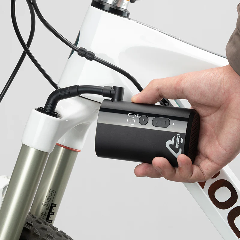 ROCKBROS Electric Bike Tire Pump Portable Motorcycle Bicycle Tyre Air Inflator 150PSI - Image 4