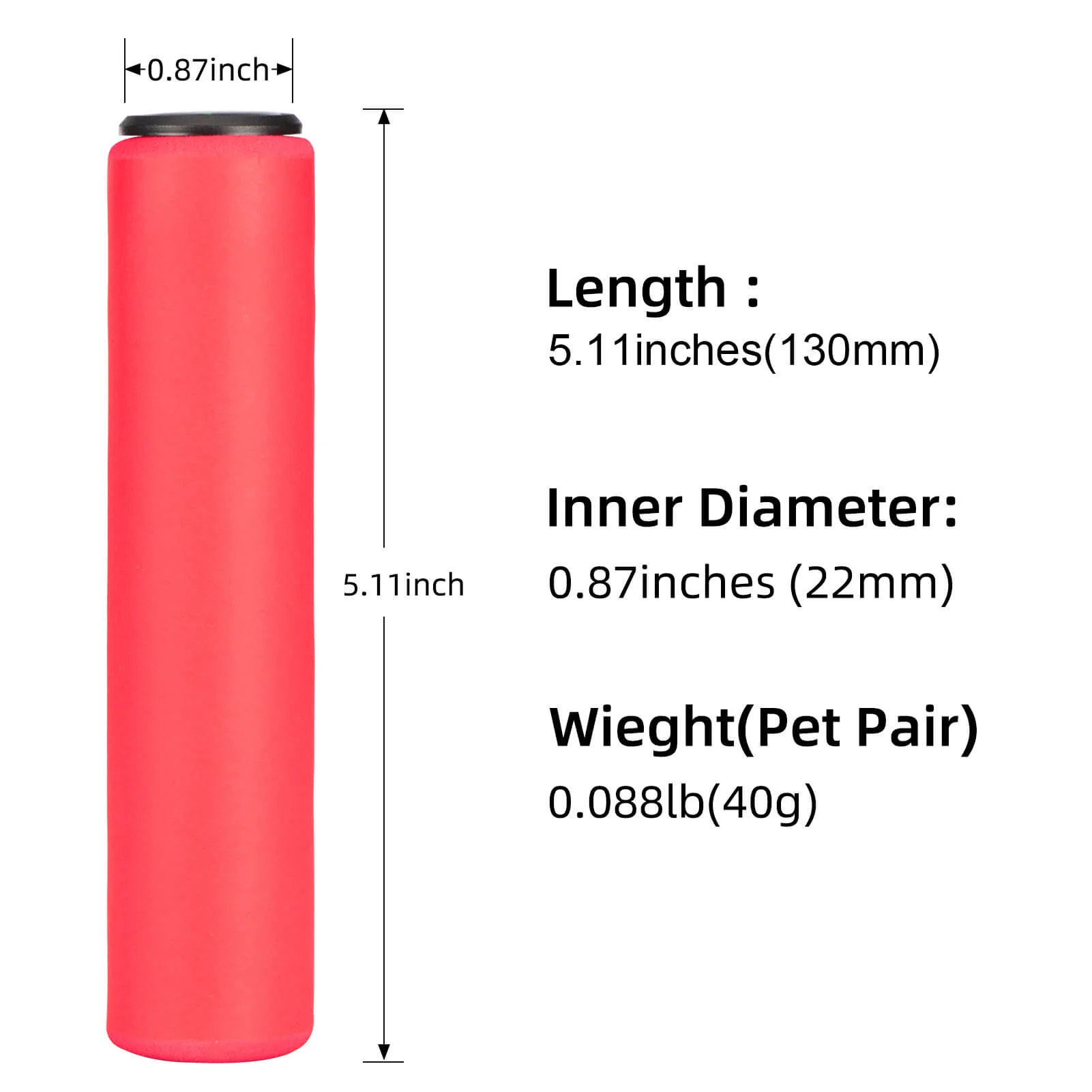 ROCKBROS Bike Foam Comfortable Shock Absorption Bike Handlebar Grips - Image 3