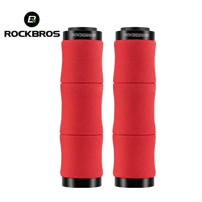 ROCKBROS Bike Grips Shock Absorption Foam Bike Handle Grips Soft Comfortable Non-Slip Double Locked on - Image 14