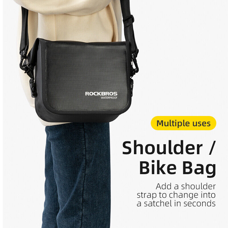 ROCKBROS Bike Handlebar Bag Waterproof 3L (Strap Mount Only) - Image 6
