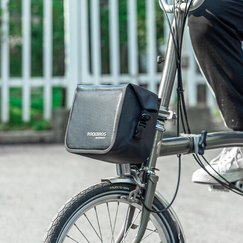 ROCKBROS Bike Handlebar Bag Waterproof 3L (Strap Mount Only) - Image 7