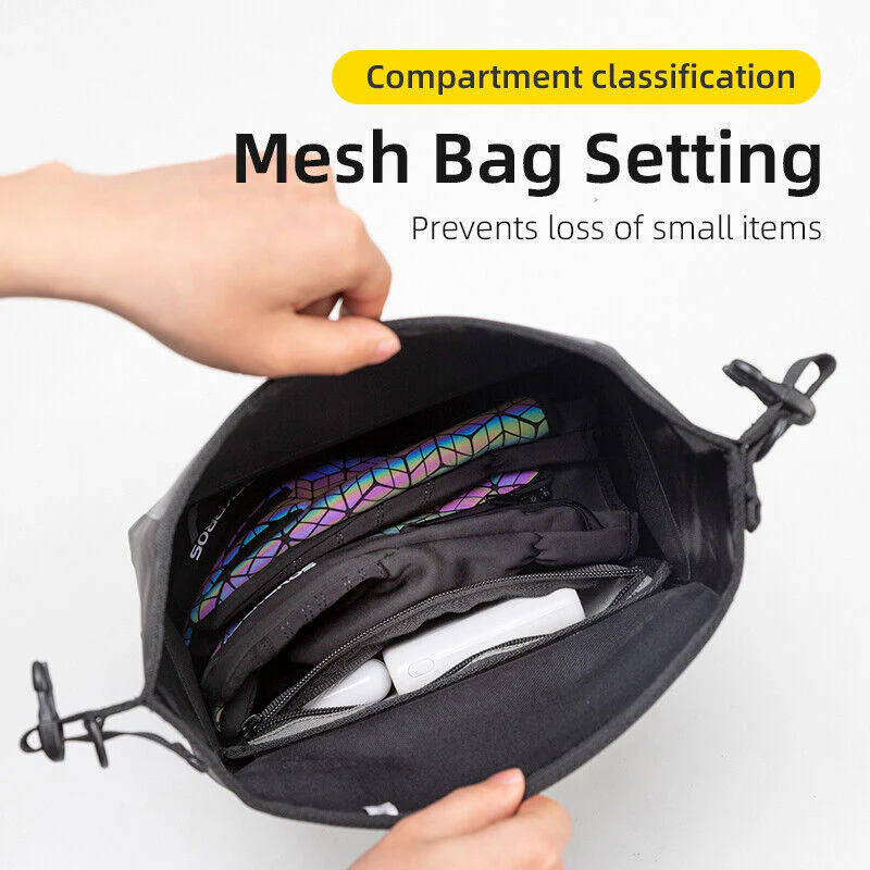 ROCKBROS Bike Handlebar Bag Waterproof 3L (Strap Mount Only) - Image 8
