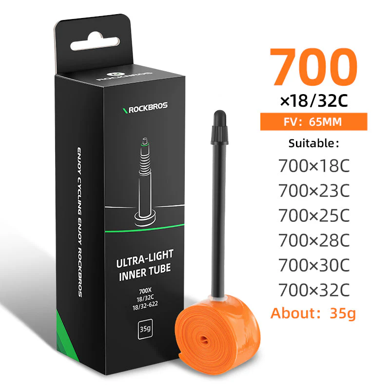 ROCKBROS Bike Inner Tube Road Bicycle Tubes Presta Valve Compatible with 700 x 18/23/25/28/30/32Tire - Image 7