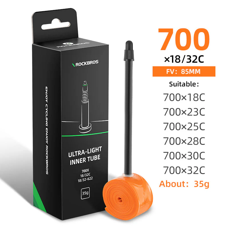 ROCKBROS Bike Inner Tube Road Bicycle Tubes Presta Valve Compatible with 700 x 18/23/25/28/30/32Tire - Image 8