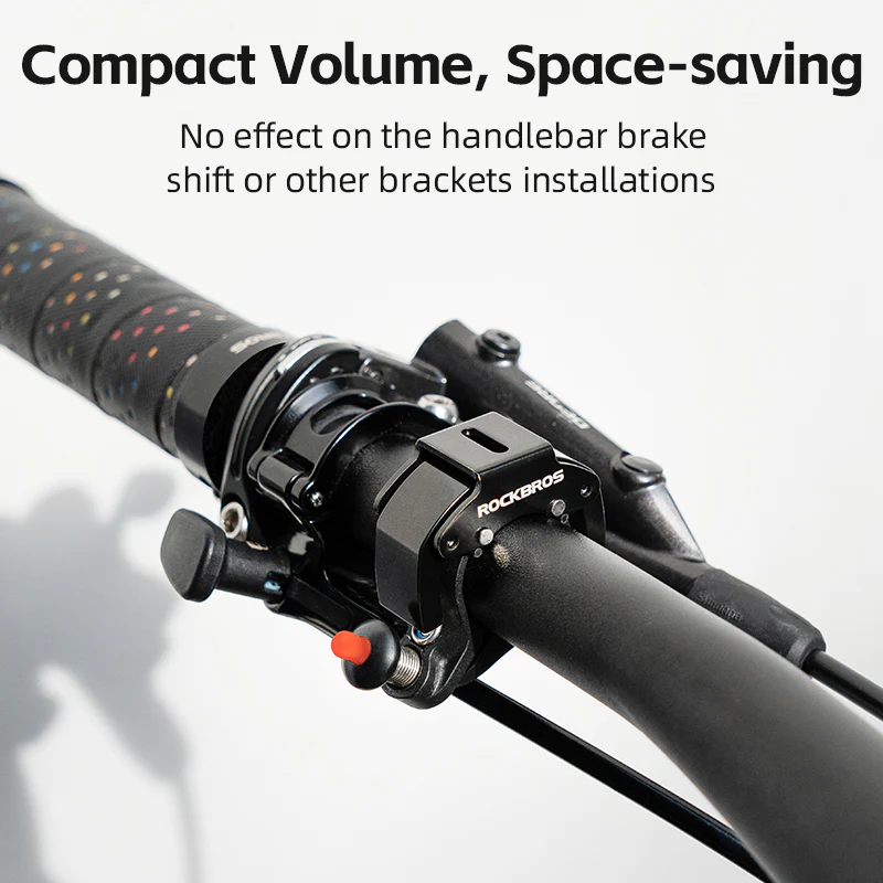 ROCKBROS Bike Bicycle Mini Hidden Bell Loud Sound 100dB Safety Cycling Accessories - Image 10
