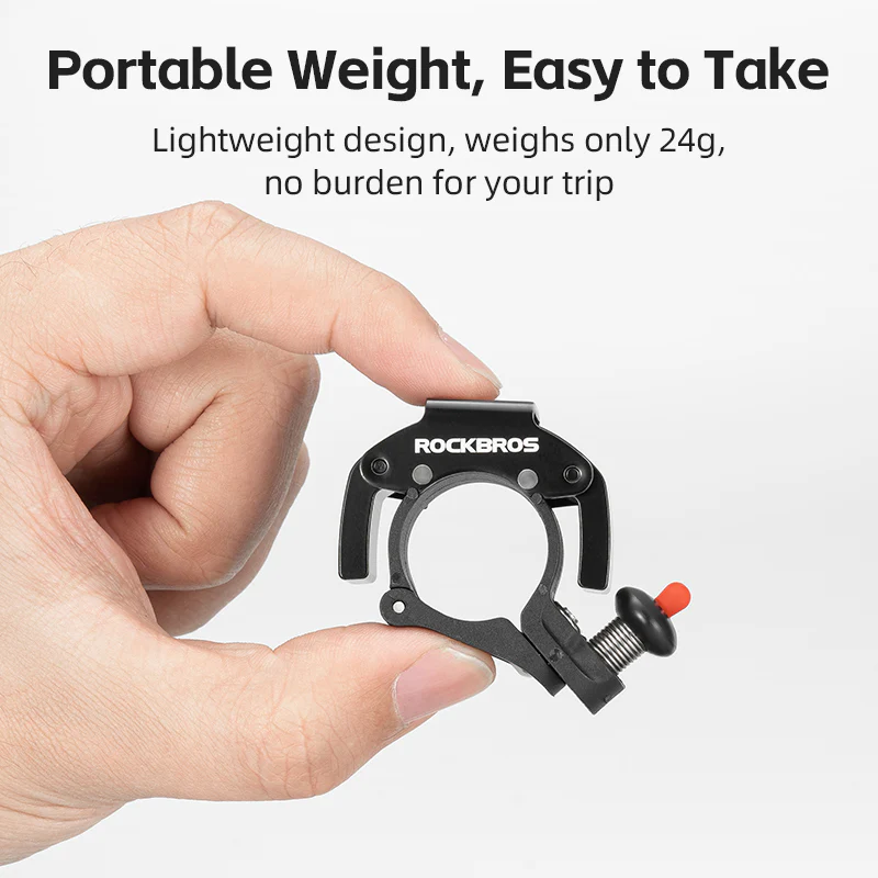 ROCKBROS Bike Bicycle Mini Hidden Bell Loud Sound 100dB Safety Cycling Accessories - Image 9