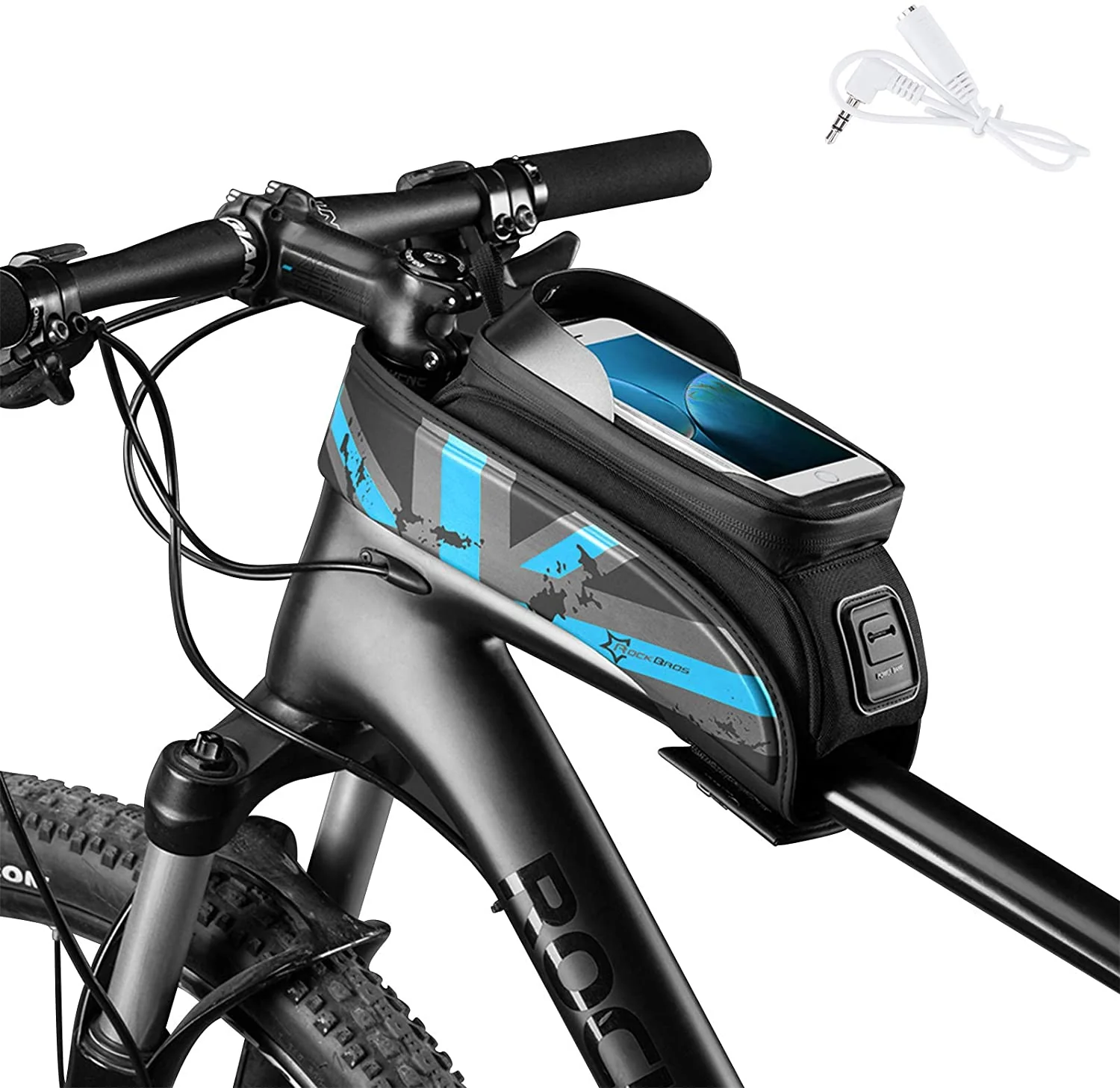 Rockbros-Bike Phone Bag Bike Front Frame Bag Sensitive Touch Screen - Image 5