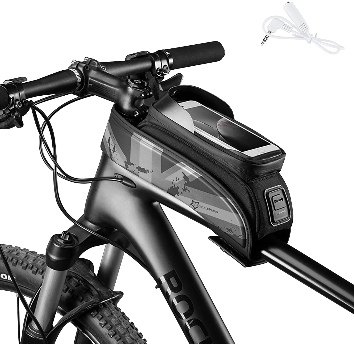 Rockbros-Bike Phone Bag Bike Front Frame Bag Sensitive Touch Screen - Image 7