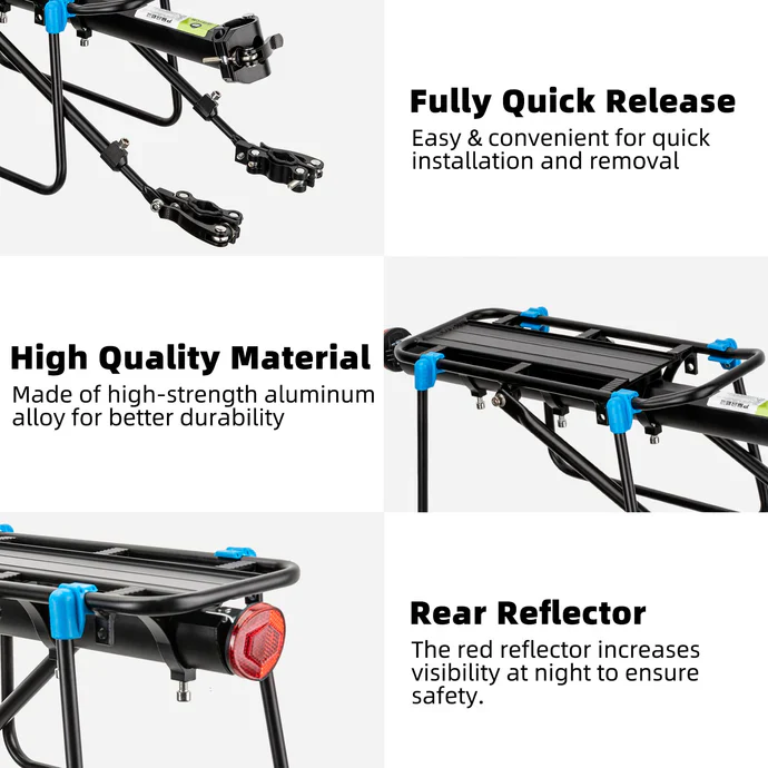ROCKBROS Rear Luggage Rack for MTB and Road Bike - Image 3