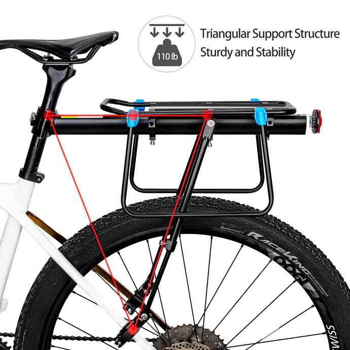 ROCKBROS Rear Luggage Rack for MTB and Road Bike - Image 5