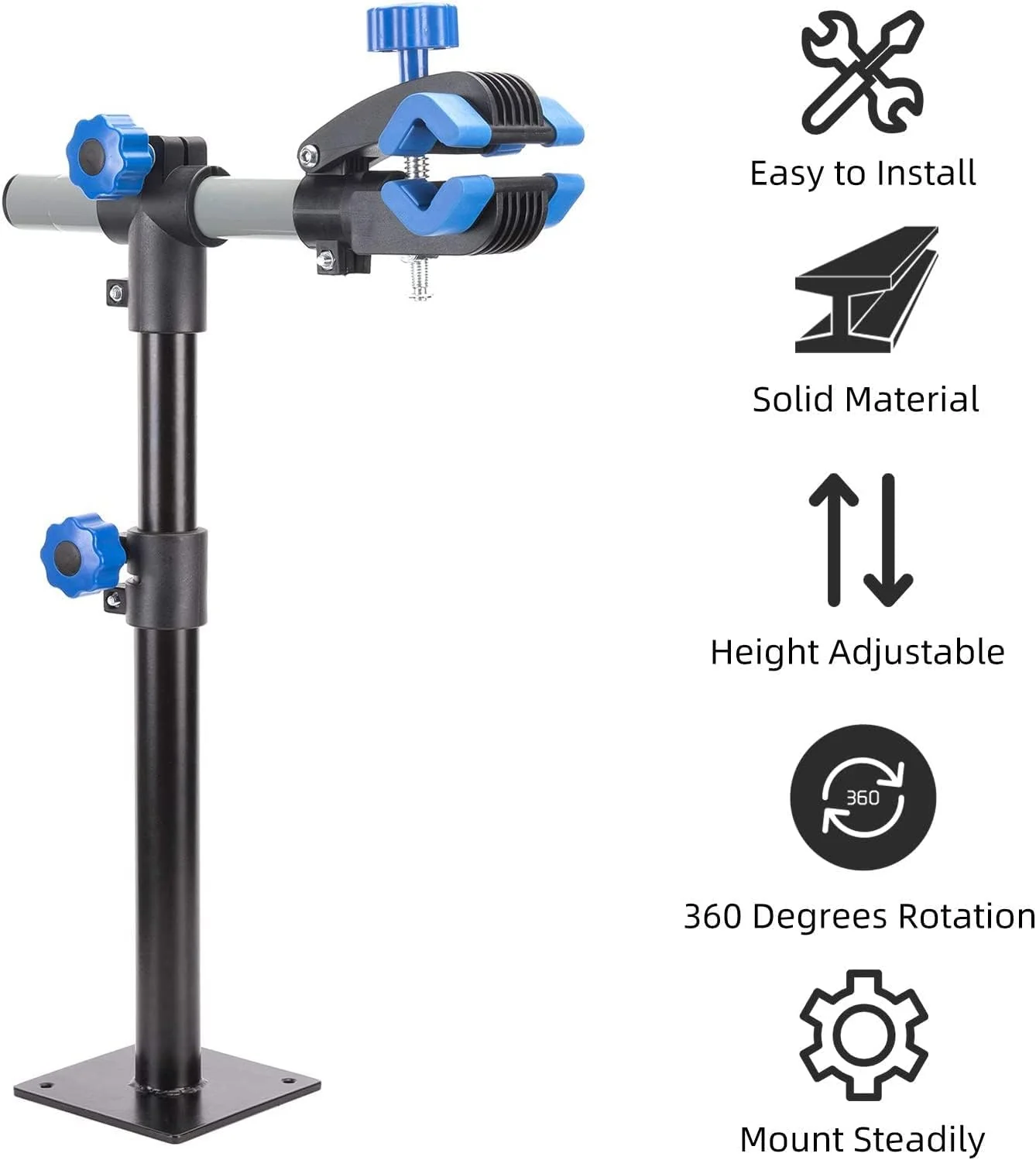ROCKBROS Bike Repair Stand Wall Mounted Bike Maintenance Stand Station Adjustable Height - Image 4