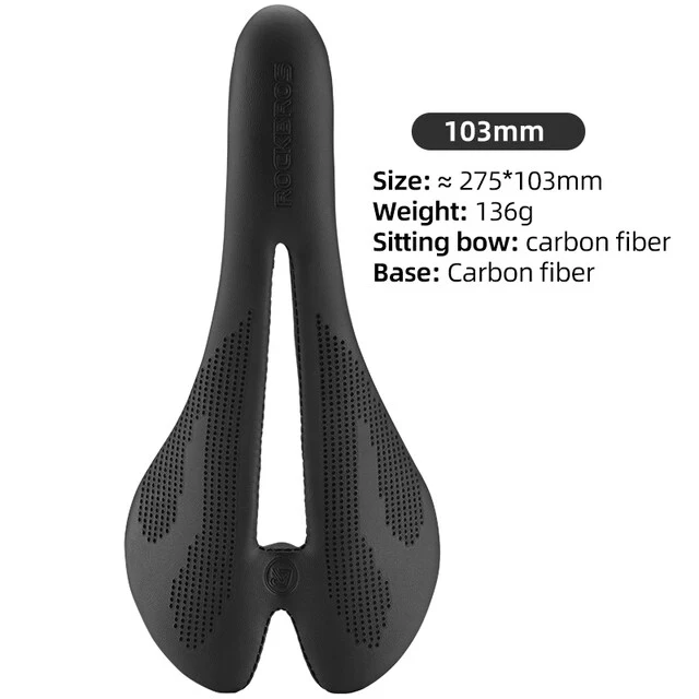 ROCKBROS Bike Carbon Fiber Saddle Ultralight Hollow Breathable Cycling Bicycle Seat - Image 11