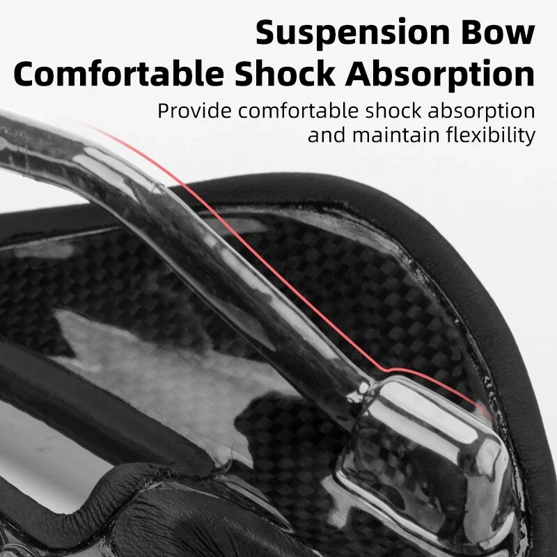 ROCKBROS Bike Carbon Fiber Saddle Ultralight Hollow Breathable Cycling Bicycle Seat - Image 6