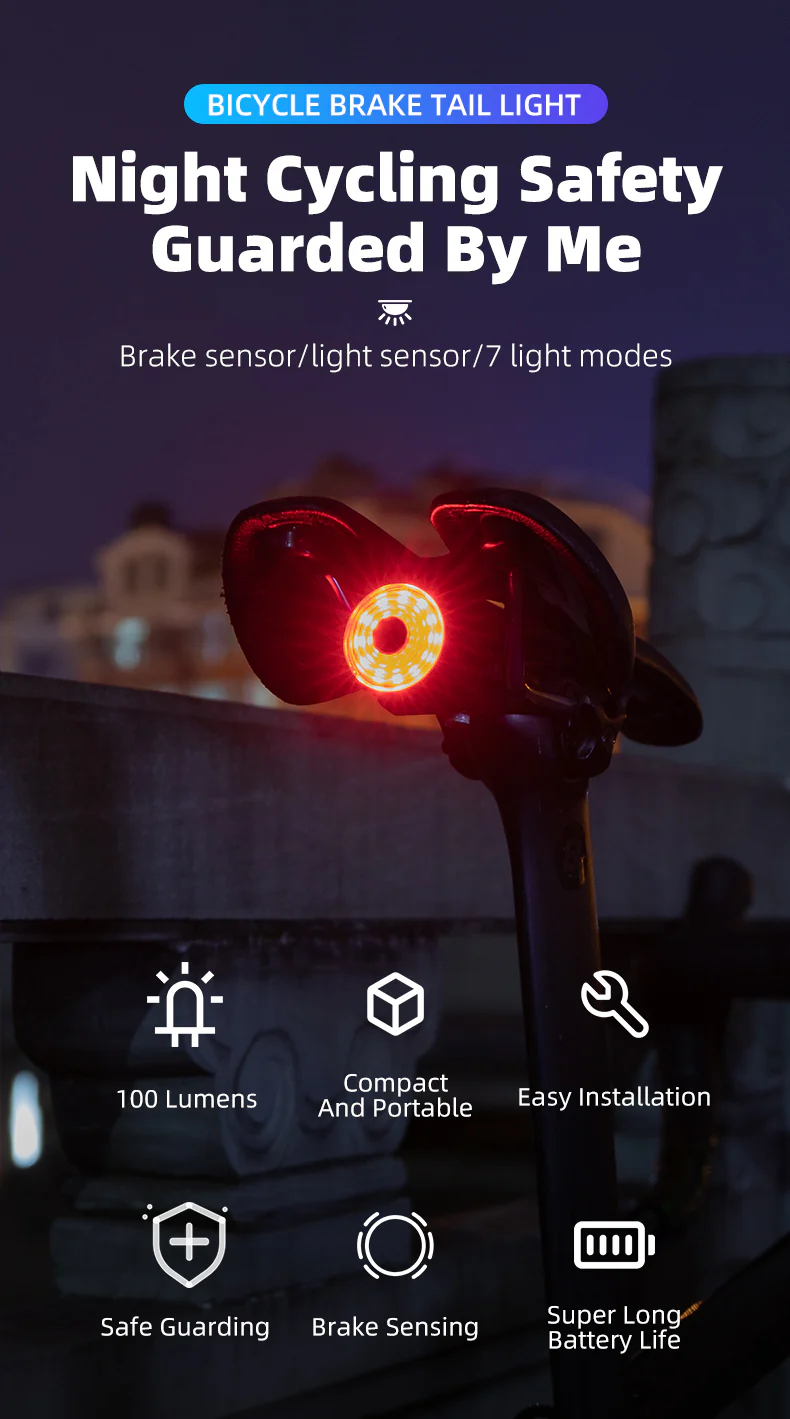 ROCKBROS Smart Brake Sensing Tail Light WR05 - Image 8