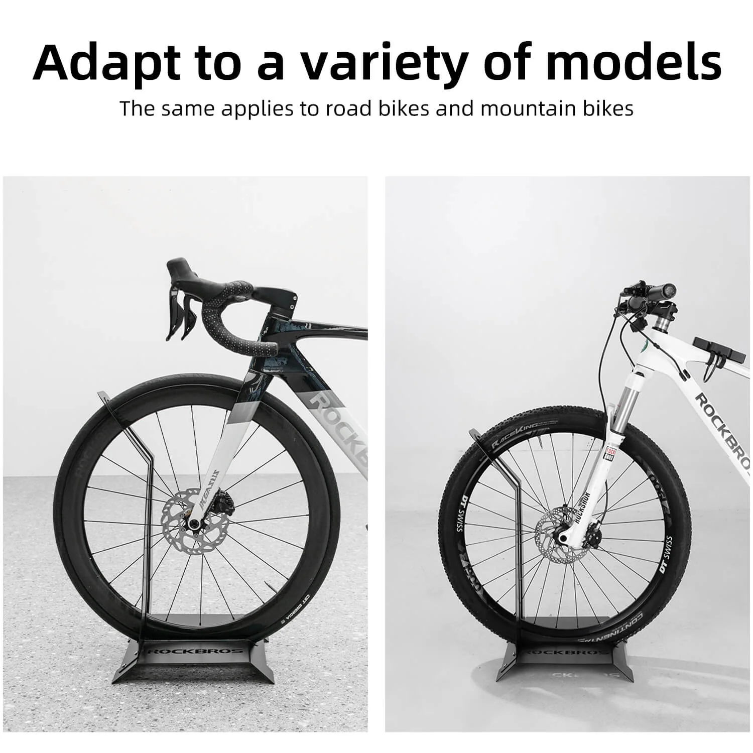 ROCKBROS Bike Stand - L-Shaped Carbon Steel Parking Rack for Mountain Bikes - Image 4