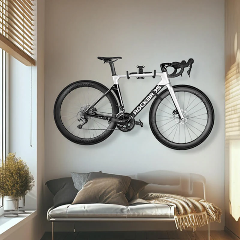 ROCKBROS Bike Stand Wall Mount Parking Rack Bicycle Retractable Storage Hook - Image 11