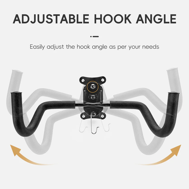 ROCKBROS Bike Stand Wall Mount Parking Rack Bicycle Retractable Storage Hook - Image 3