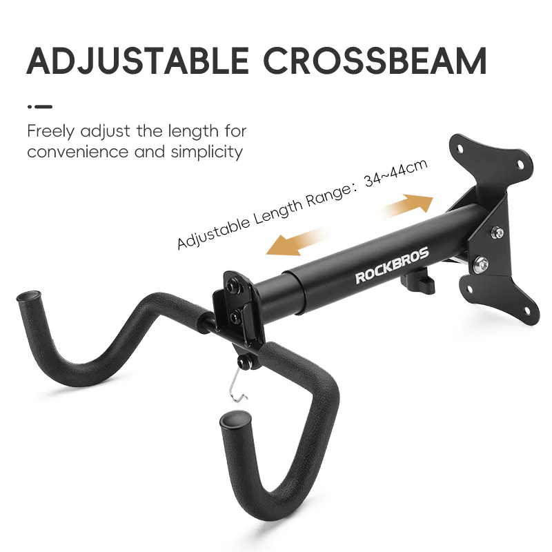 ROCKBROS Bike Stand Wall Mount Parking Rack Bicycle Retractable Storage Hook - Image 4