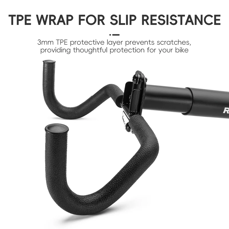 ROCKBROS Bike Stand Wall Mount Parking Rack Bicycle Retractable Storage Hook - Image 8