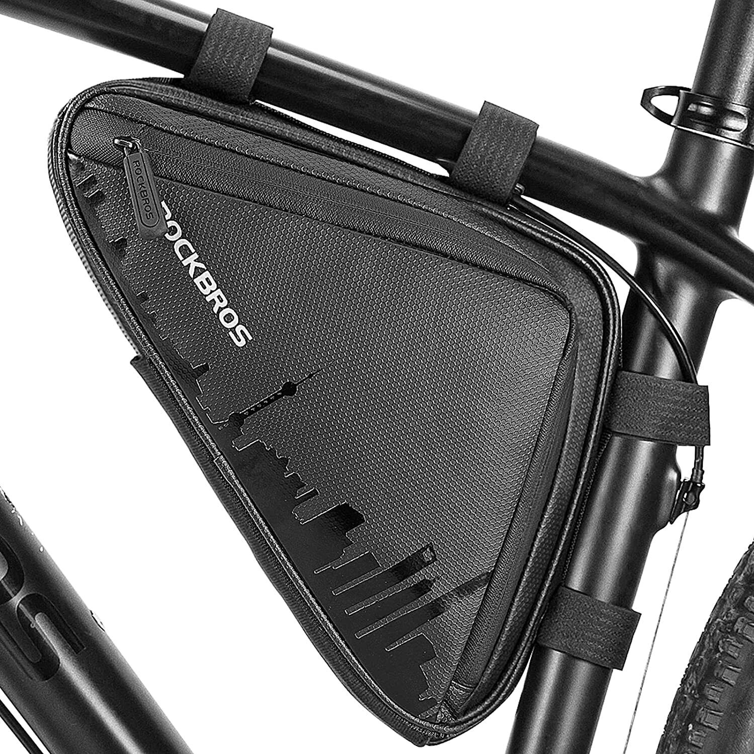 RockBros Triangle Frame Bag: 1.5L Storage with Side Pockets - Image 7