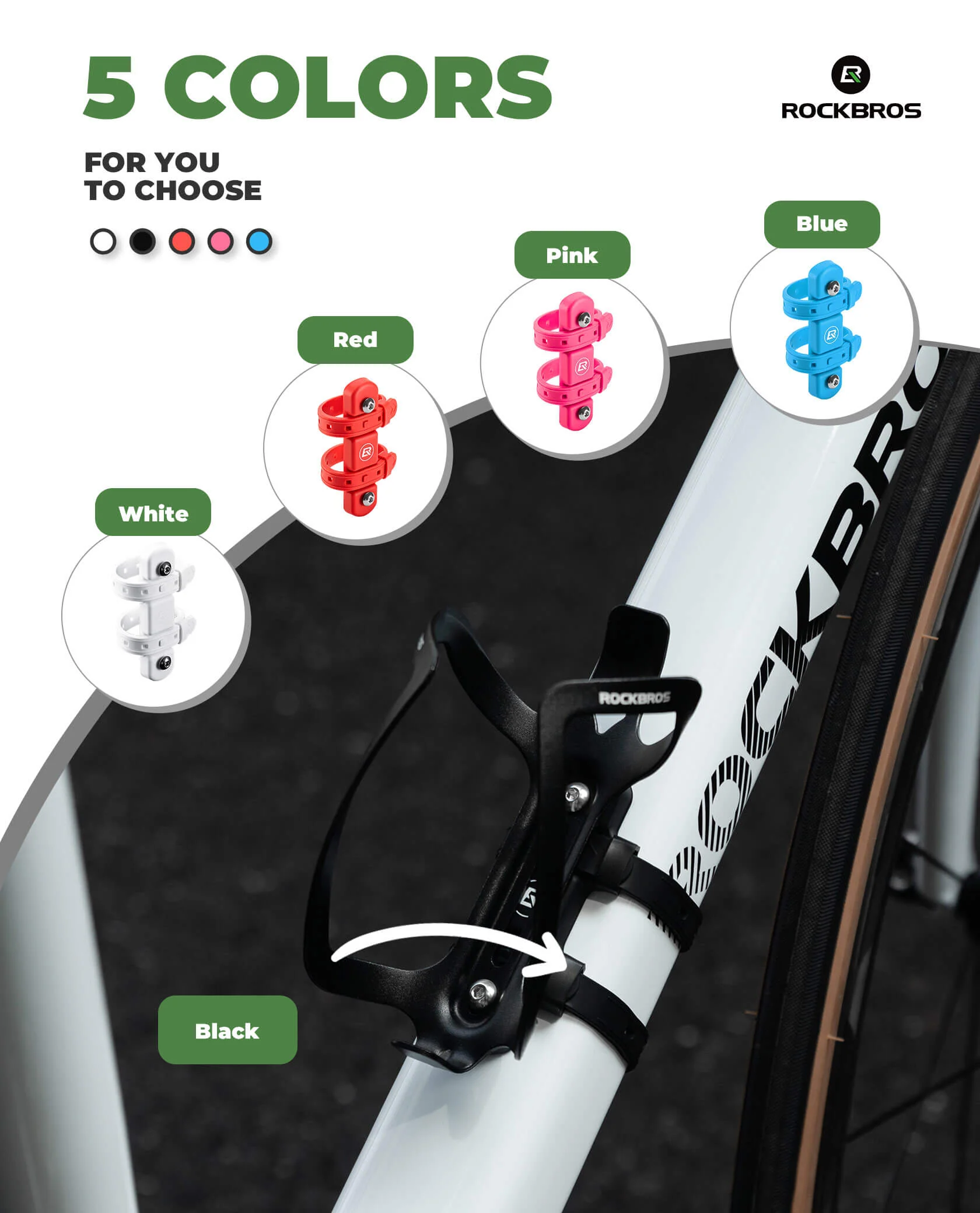 ROCKBROS Bike Water Bottle Holder Adaptor - Image 12