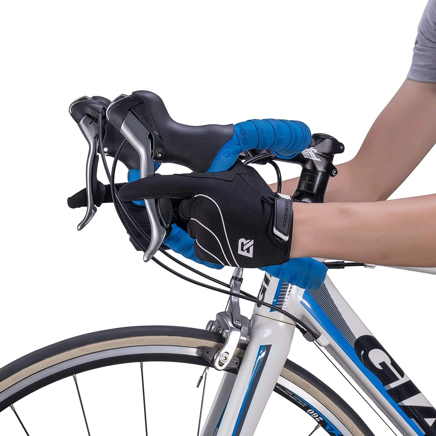 ROCKBROS Cycling Full Finger Gloves Outdoor Sport Gloves Fit for Spring Autumn - Image 5