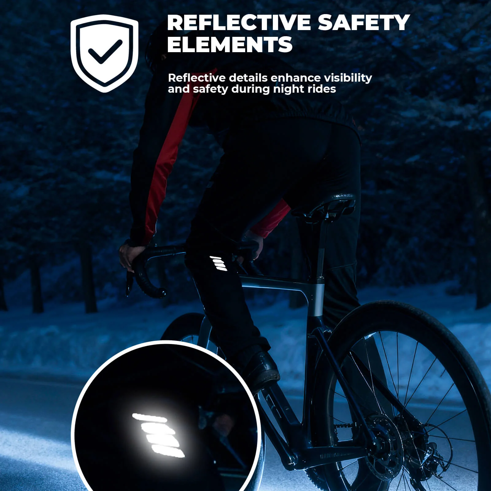 ROCKBROS European Size Men Winter Cycling Jacket Fleece Thermal Warm Windproof Water-Resistant - Image 7