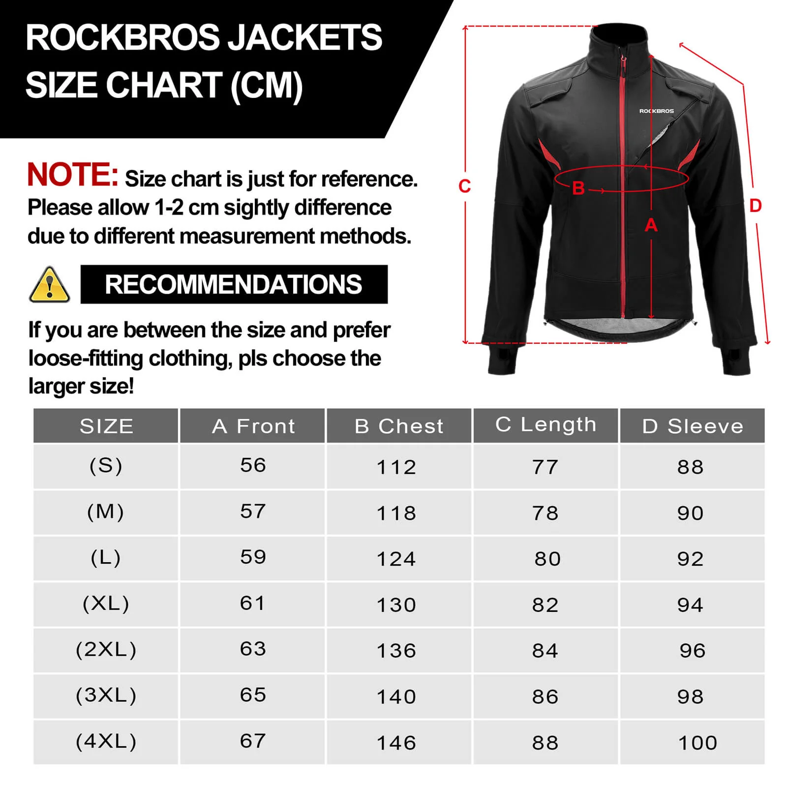 ROCKBROS European Size Men Winter Cycling Jacket Fleece Thermal Warm Windproof Water-Resistant - Image 8