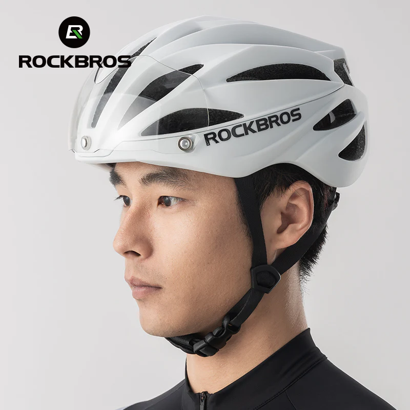 ROCKBROS Cycling Safety Helmet With Removable Goggles - Image 10