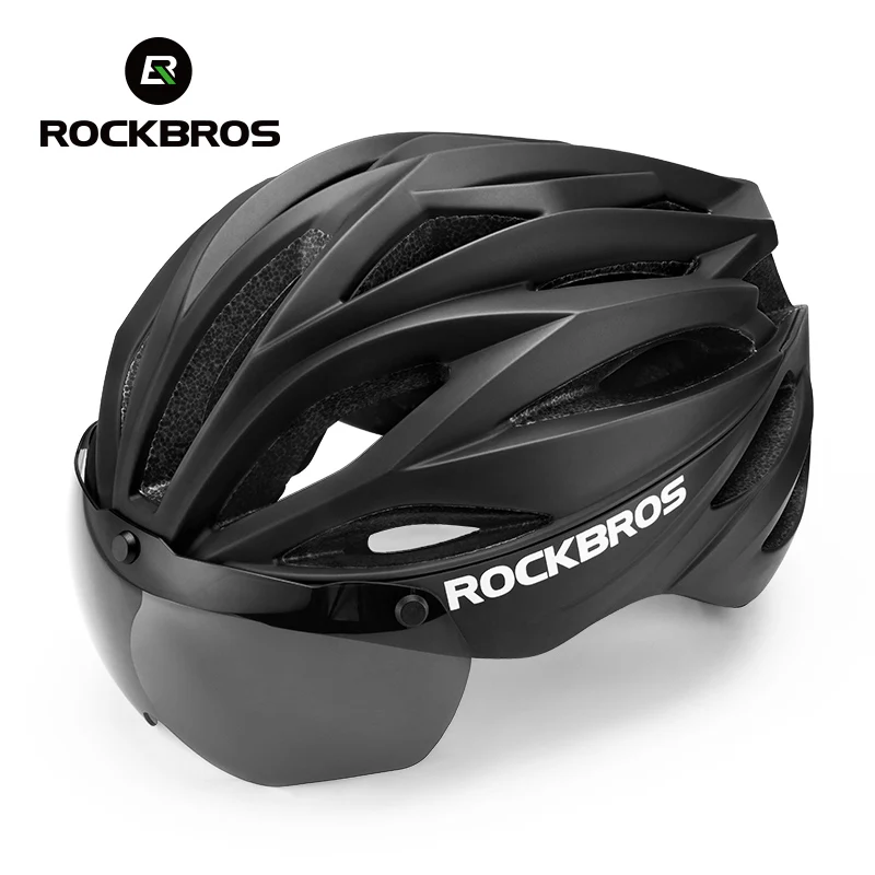 ROCKBROS Cycling Safety Helmet With Removable Goggles - Image 18
