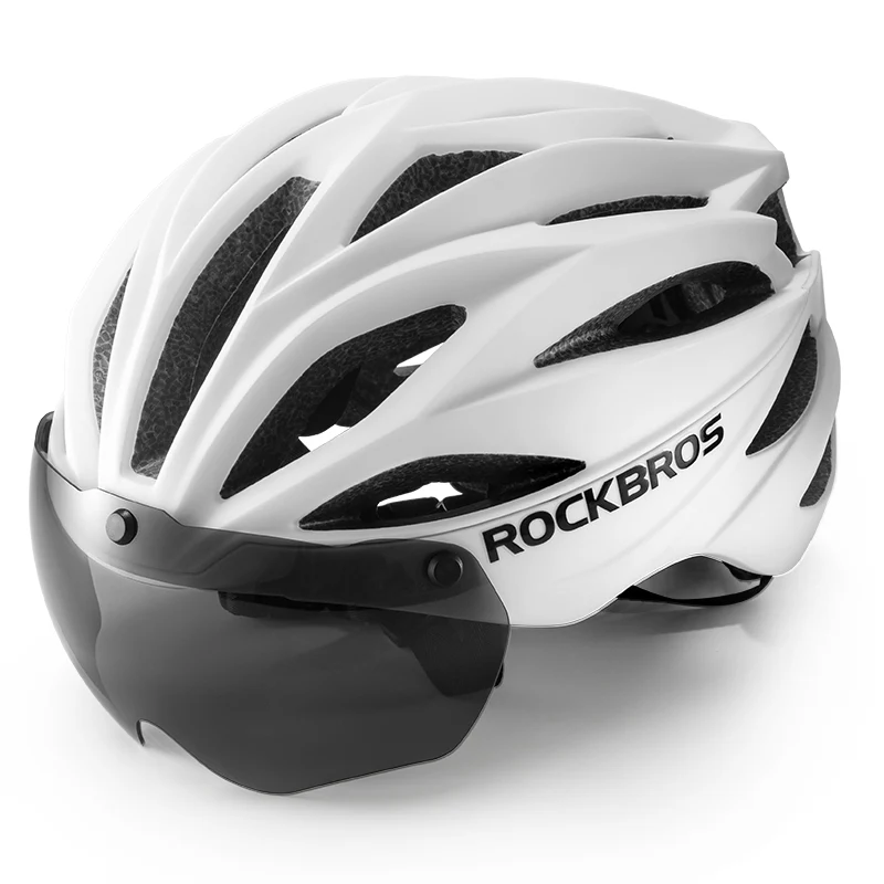ROCKBROS Cycling Safety Helmet With Removable Goggles - Image 3