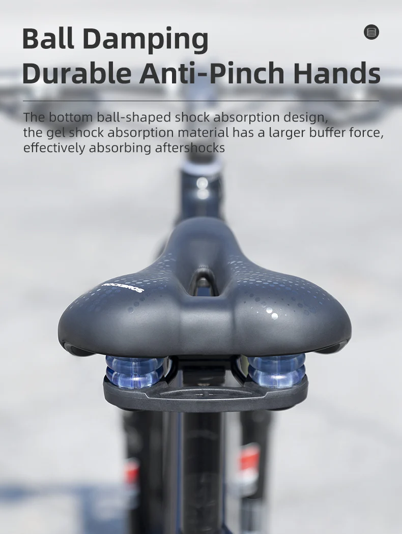 ROCKBROS Cycling Bicycle Bike Saddle Seat Sponge Shockproof Hollow Breathable Soft Cushion - Image 11
