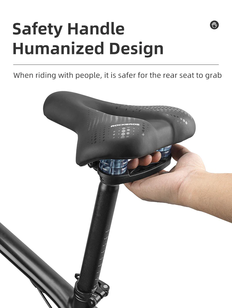 ROCKBROS Cycling Bicycle Bike Saddle Seat Sponge Shockproof Hollow Breathable Soft Cushion - Image 12
