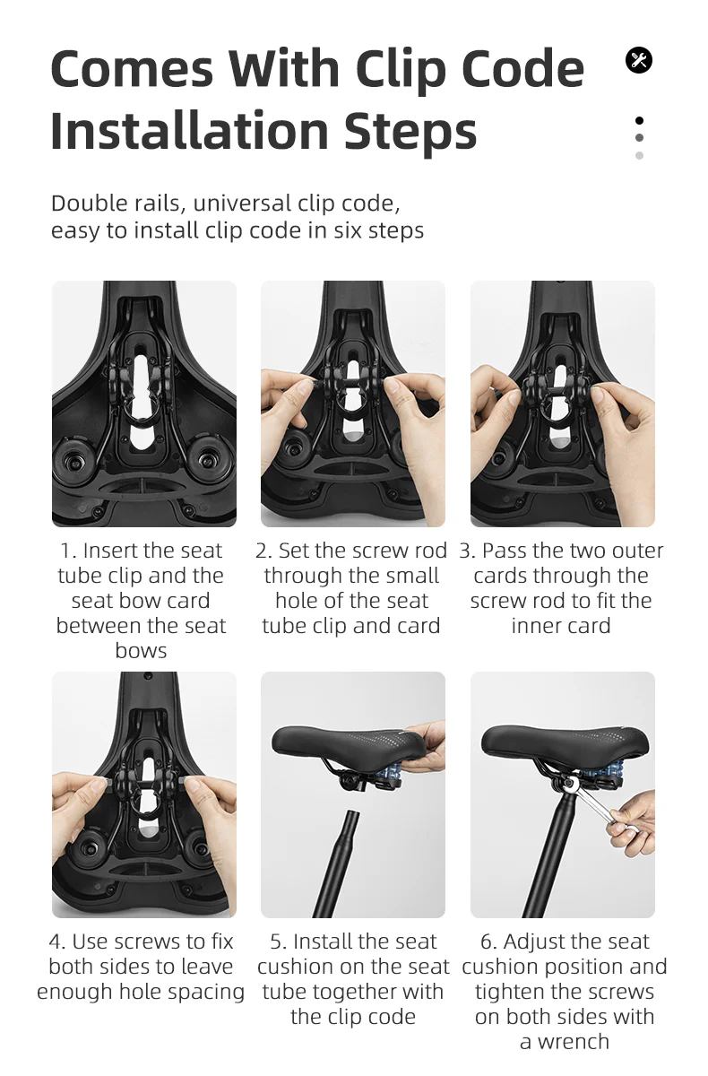 ROCKBROS Cycling Bicycle Bike Saddle Seat Sponge Shockproof Hollow Breathable Soft Cushion - Image 15