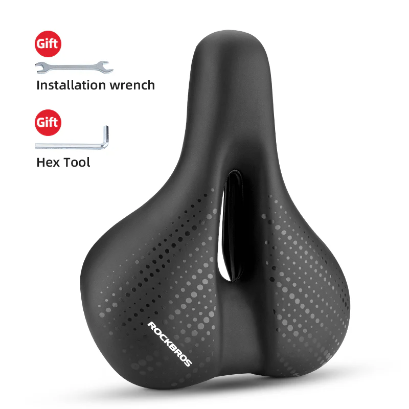 ROCKBROS Cycling Bicycle Bike Saddle Seat Sponge Shockproof Hollow Breathable Soft Cushion - Image 16