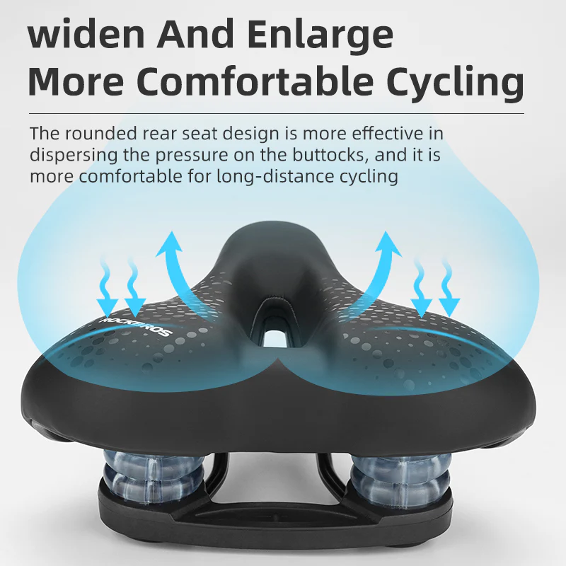 ROCKBROS Cycling Bicycle Bike Saddle Seat Sponge Shockproof Hollow Breathable Soft Cushion - Image 5