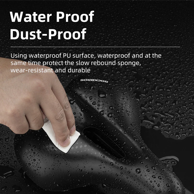 ROCKBROS Cycling Bicycle Bike Saddle Seat Sponge Shockproof Hollow Breathable Soft Cushion - Image 7
