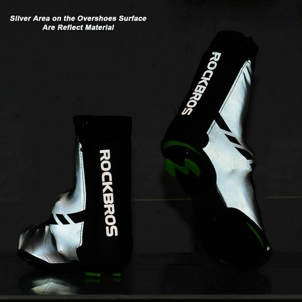 ROCKBROS-Cycling Shoes Covers Winter Thermal Overshoes Rainproof - Image 5