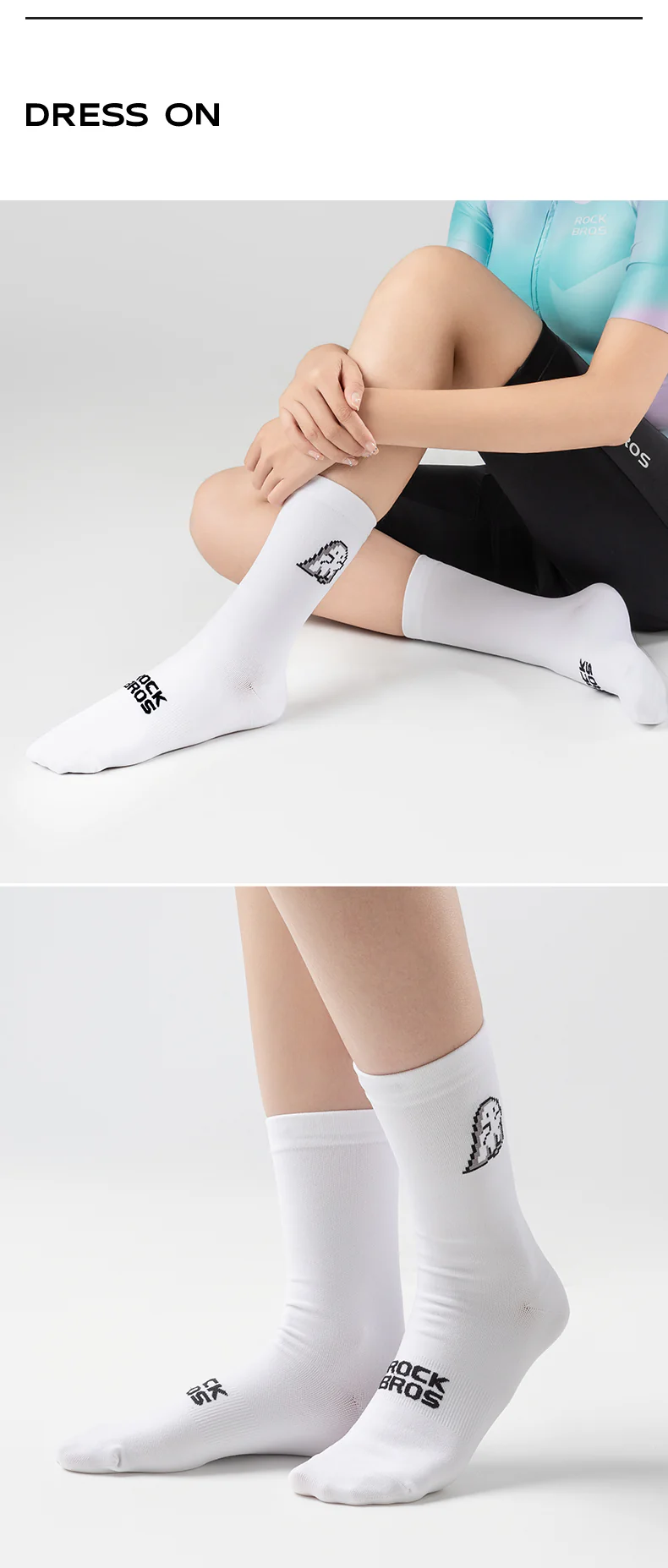 ROCKBROS Cycling Socks High Elastic Breathable Men Women Running Biking Football Basketball Outdoor Professional Sports Racing Socks - Image 8