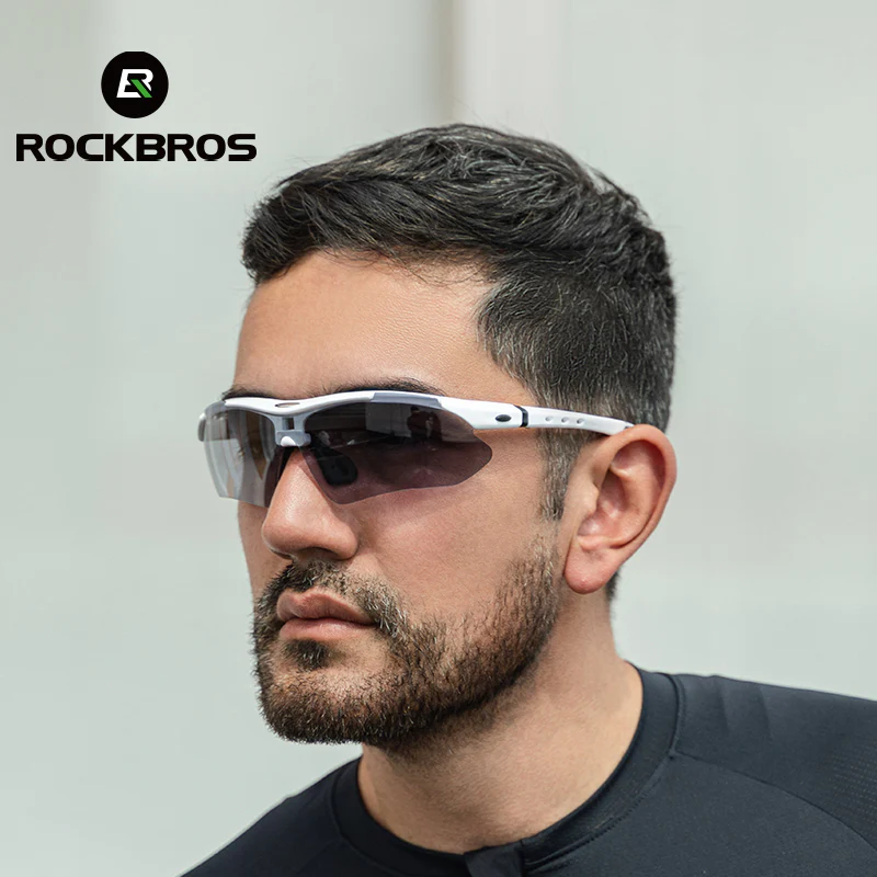 ROCKBROS Photochromic Cycling Sunglasses Hiking Fishing Golf Sports Glasses Half Frame UV400 - Image 10