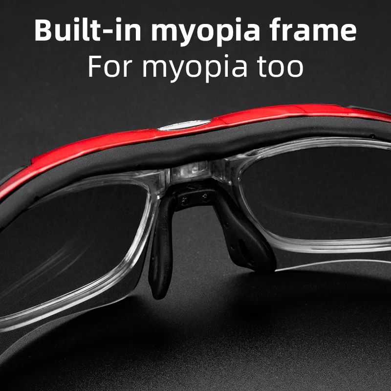 ROCKBROS Photochromic Cycling Sunglasses Hiking Fishing Golf Sports Glasses Half Frame UV400 - Image 5