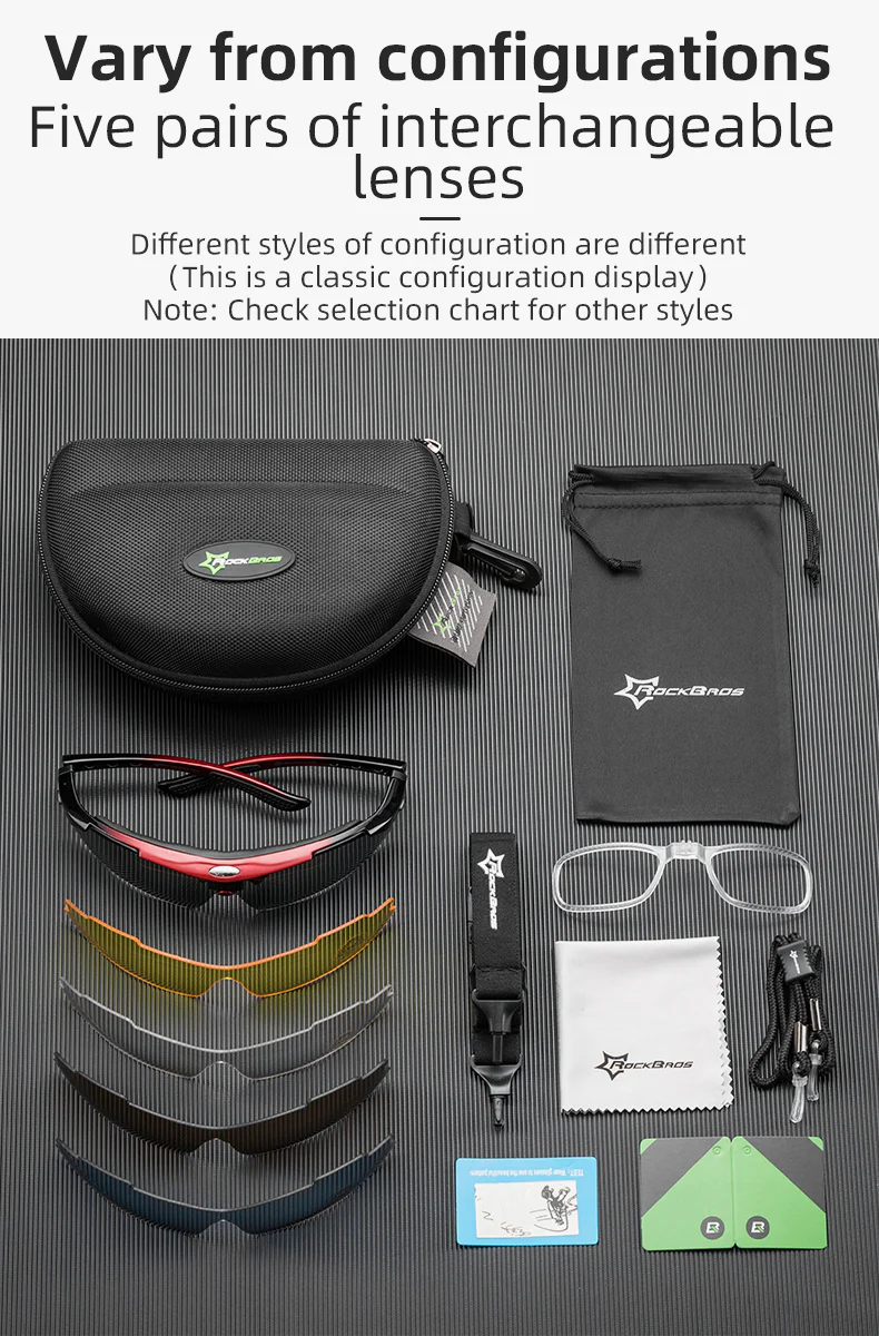 ROCKBROS Photochromic Cycling Sunglasses Hiking Fishing Golf Sports Glasses Half Frame UV400 - Image 7