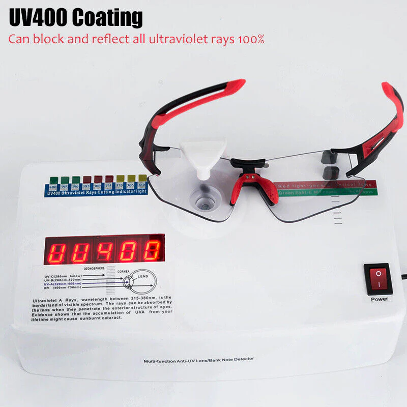 ROCKBROS Photochromic Cycling Sunglasses Frameless UV400 Golf Fishing Sports Glasses - Image 6