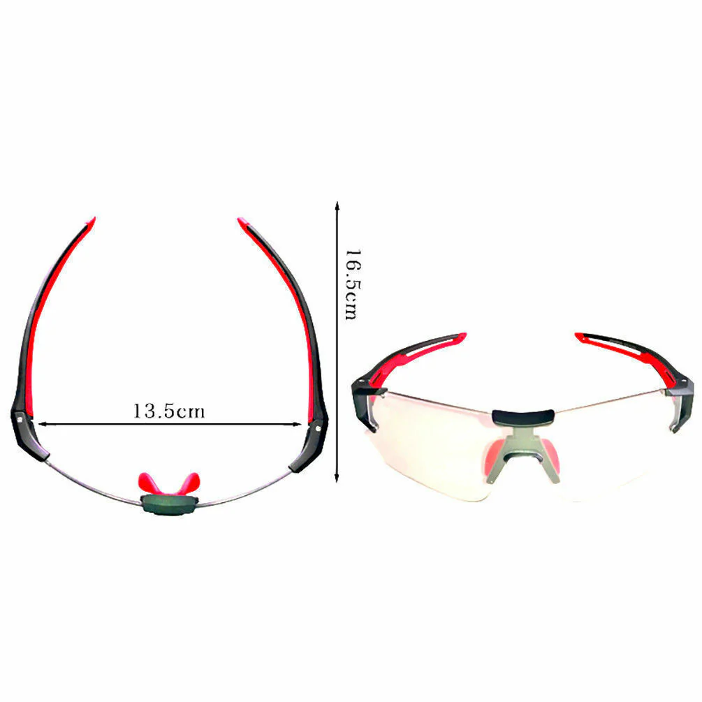 ROCKBROS Photochromic Cycling Sunglasses Frameless UV400 Golf Fishing Sports Glasses - Image 8